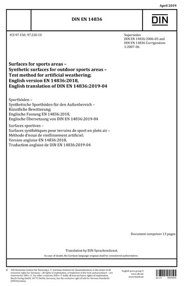 Standards PDF Cover Page