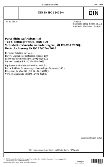 Standards PDF Cover Page