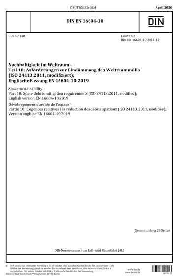 Standards PDF Cover Page
