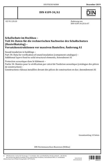 Bauteilkatalog Schallschutz – Die neue DIN 4109: Schallschutz im