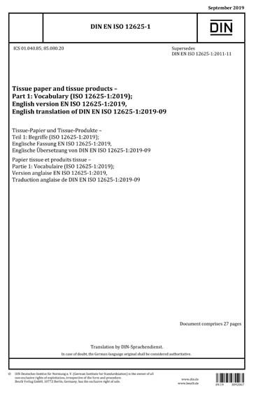 Standards PDF Cover Page