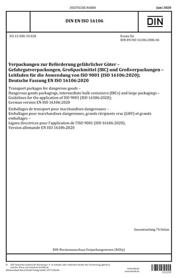 Standards PDF Cover Page