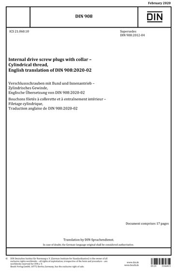 Standards PDF Cover Page