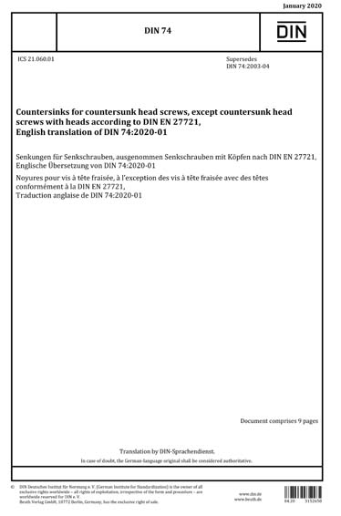 Standards PDF Cover Page