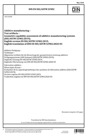 Standards PDF Cover Page