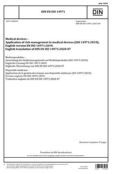 Standards PDF Cover Page