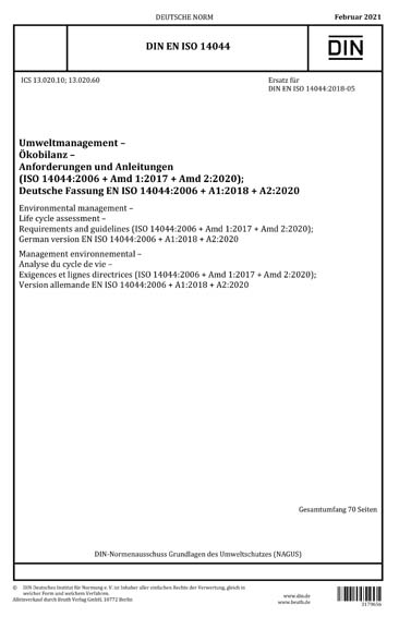 Standards PDF Cover Page