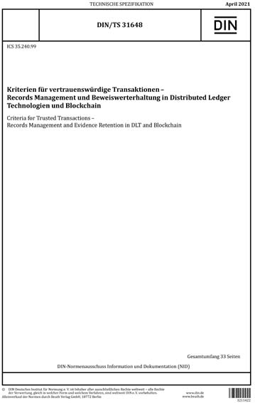 Standards PDF Cover Page