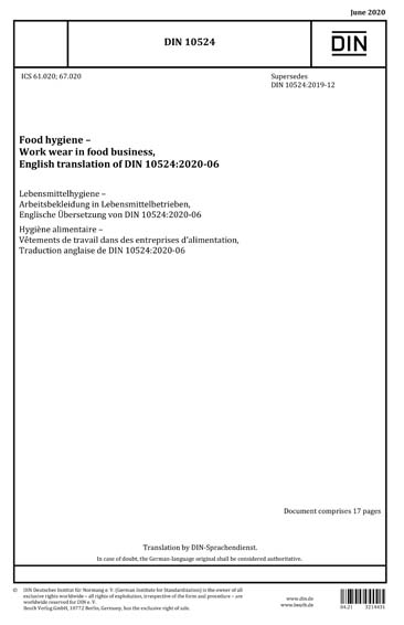 Standards PDF Cover Page