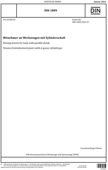 Standards PDF Cover Page
