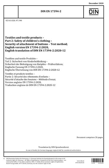 Standards PDF Cover Page