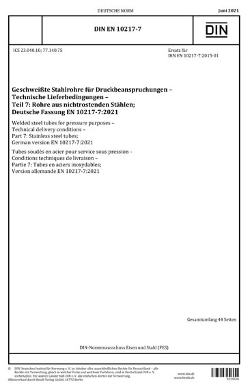 Standards PDF Cover Page