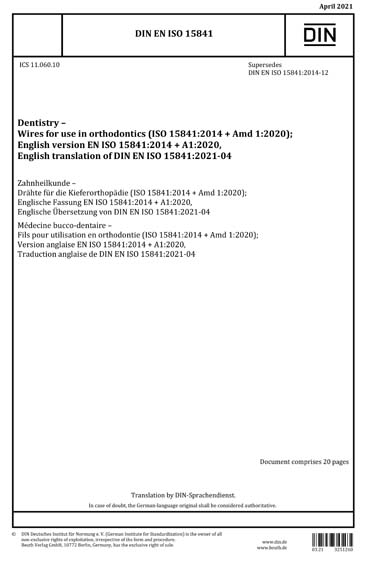 Standards PDF Cover Page