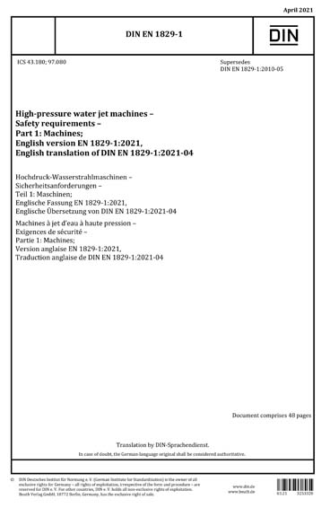 Standards PDF Cover Page