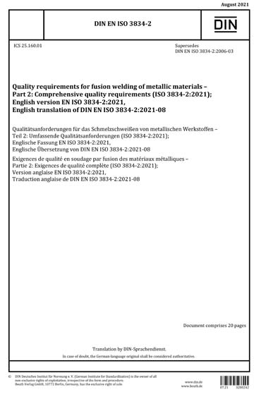 Standards PDF Cover Page