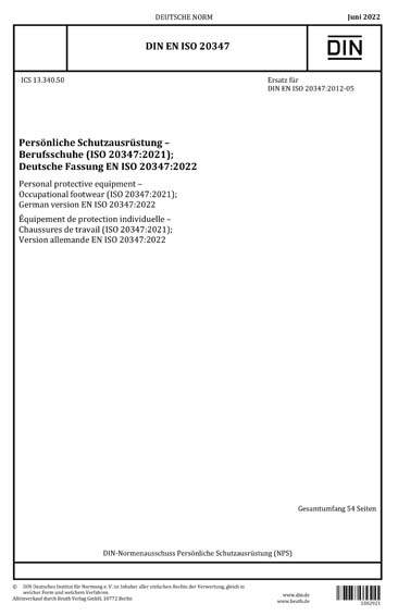 Standards PDF Cover Page