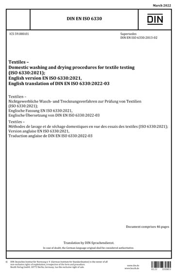 Standards PDF Cover Page