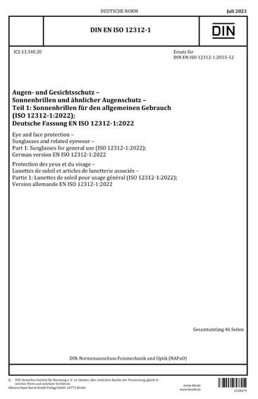 Standards PDF Cover Page