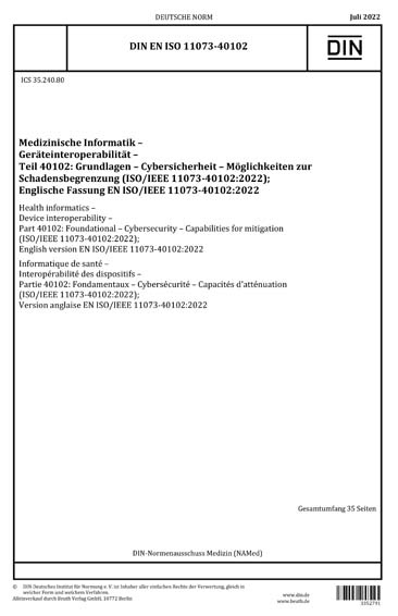 Standards PDF Cover Page