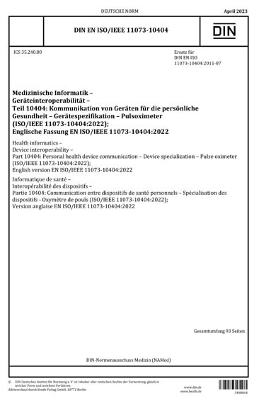 Standards PDF Cover Page