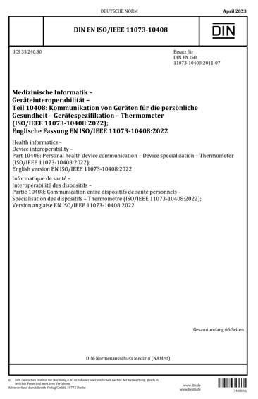 Standards PDF Cover Page