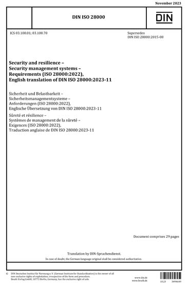 Standards PDF Cover Page