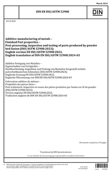Standards PDF Cover Page