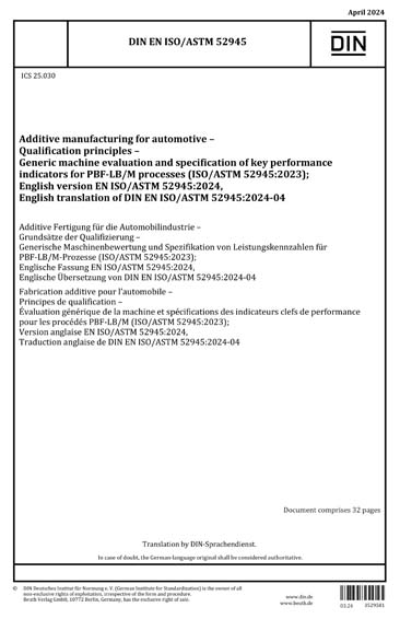 Standards PDF Cover Page