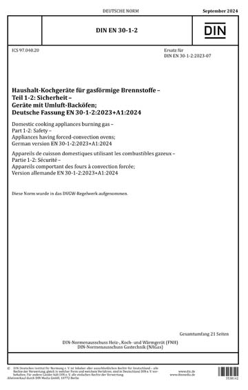 DIN EN 30-1-2:2024 DE - Haushalt-Kochgeräte für gasförmige Brennstoffe ...