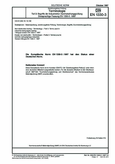 Standards PDF Cover Page