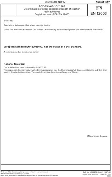 Standards PDF Cover Page