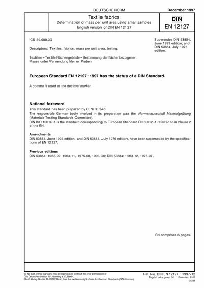 Standards PDF Cover Page