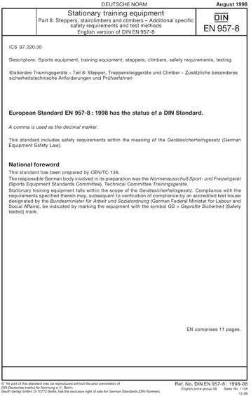 Standards PDF Cover Page
