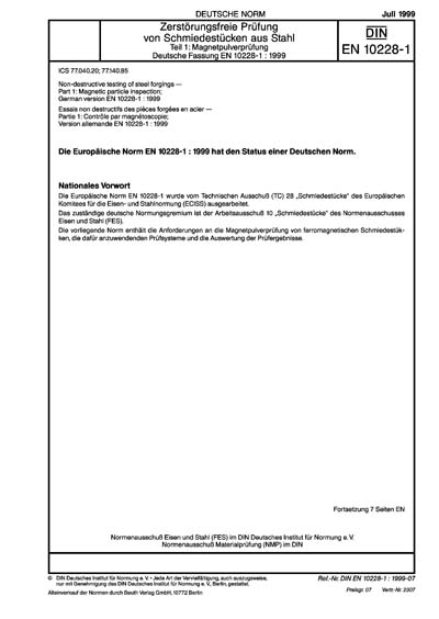 Standards PDF Cover Page