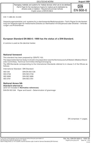Standards PDF Cover Page