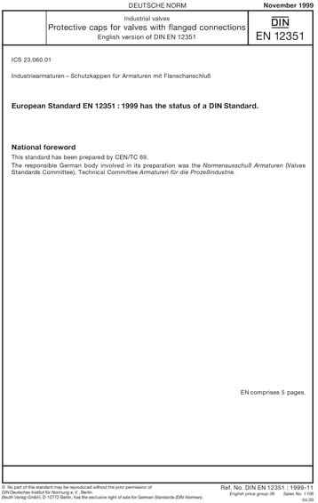 Standards PDF Cover Page