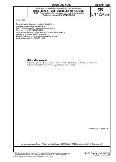 Standards PDF Cover Page