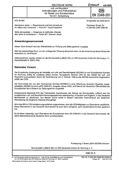 Standards PDF Cover Page