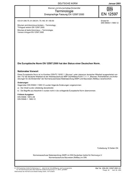 Standards PDF Cover Page