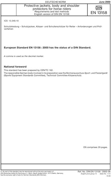 Standards PDF Cover Page