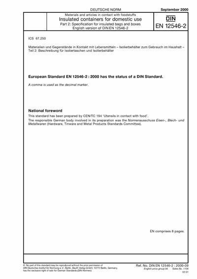 Standards PDF Cover Page