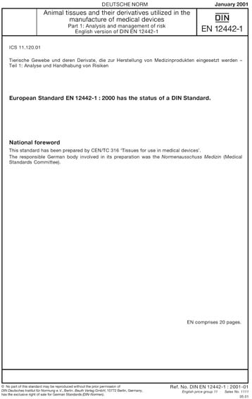 Standards PDF Cover Page