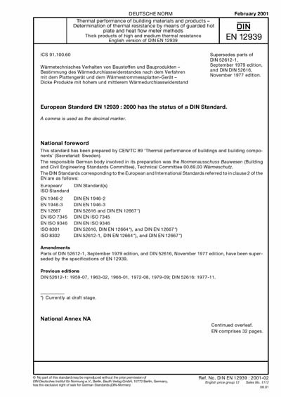 Standards PDF Cover Page
