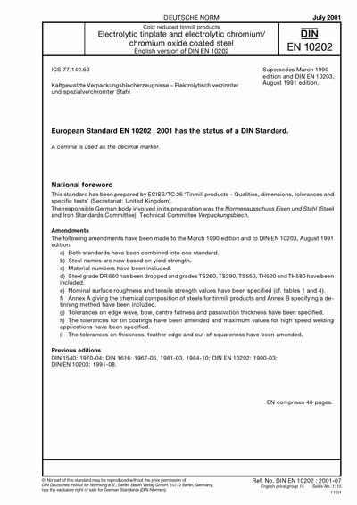 Standards PDF Cover Page