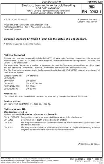 Standards PDF Cover Page