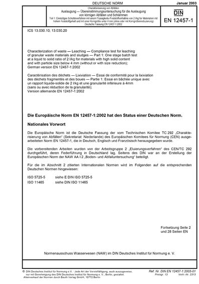 Standards PDF Cover Page