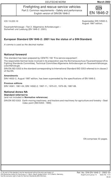 Standards PDF Cover Page