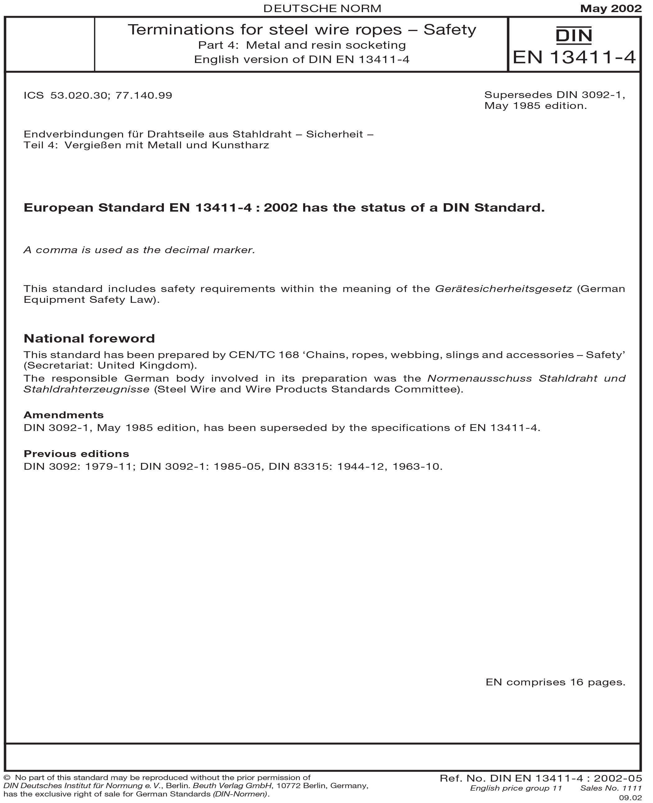 Standards PDF Cover Page
