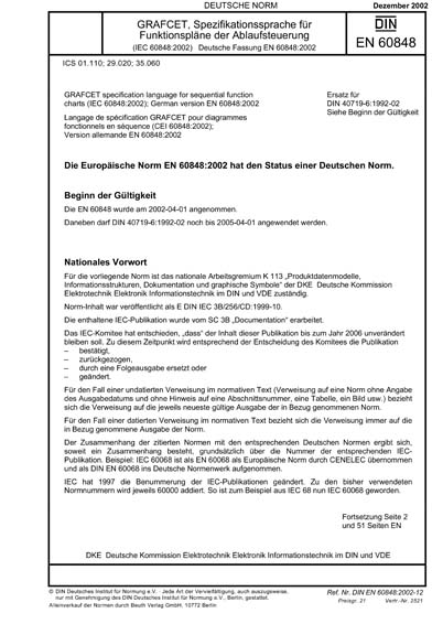Standards PDF Cover Page