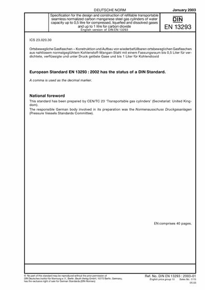 DIN EN 13293:2003 - Specification for the design and construction of ...